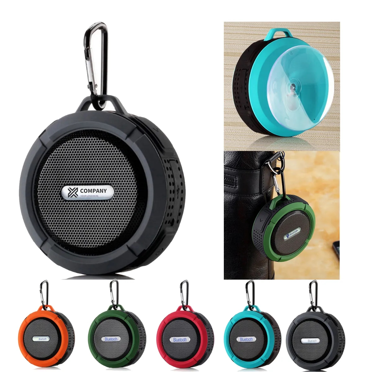 Mini Bluetooth Speaker with Suction Cup for Outdoor Sports. 2