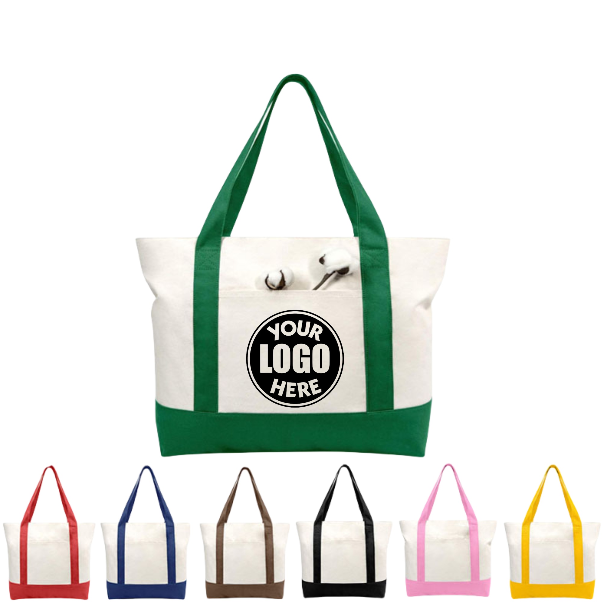 Reusable Canvas Bag, custom tote bag with logo imprint 2