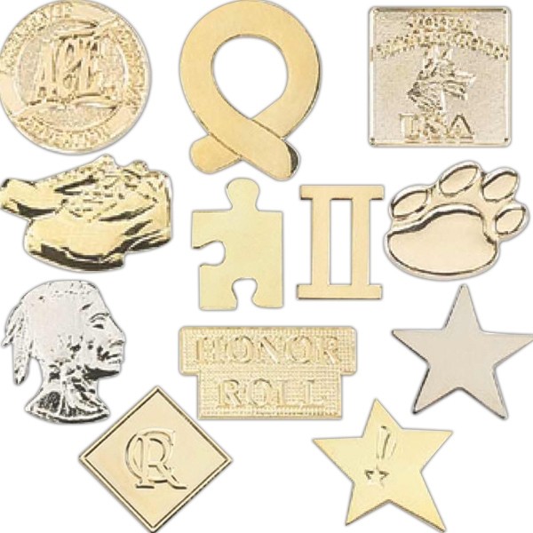 Die Struck High Polish Lapel Pin 19
