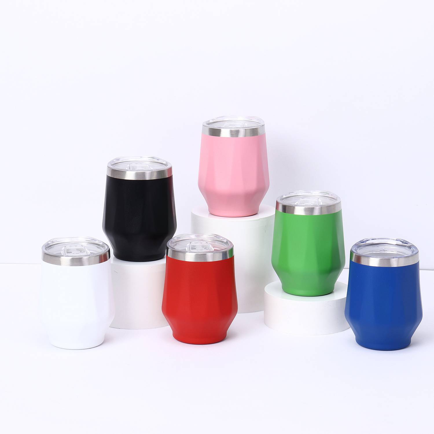 12Oz Stainless Steel Diamond-Pattern Insulated Cup 4