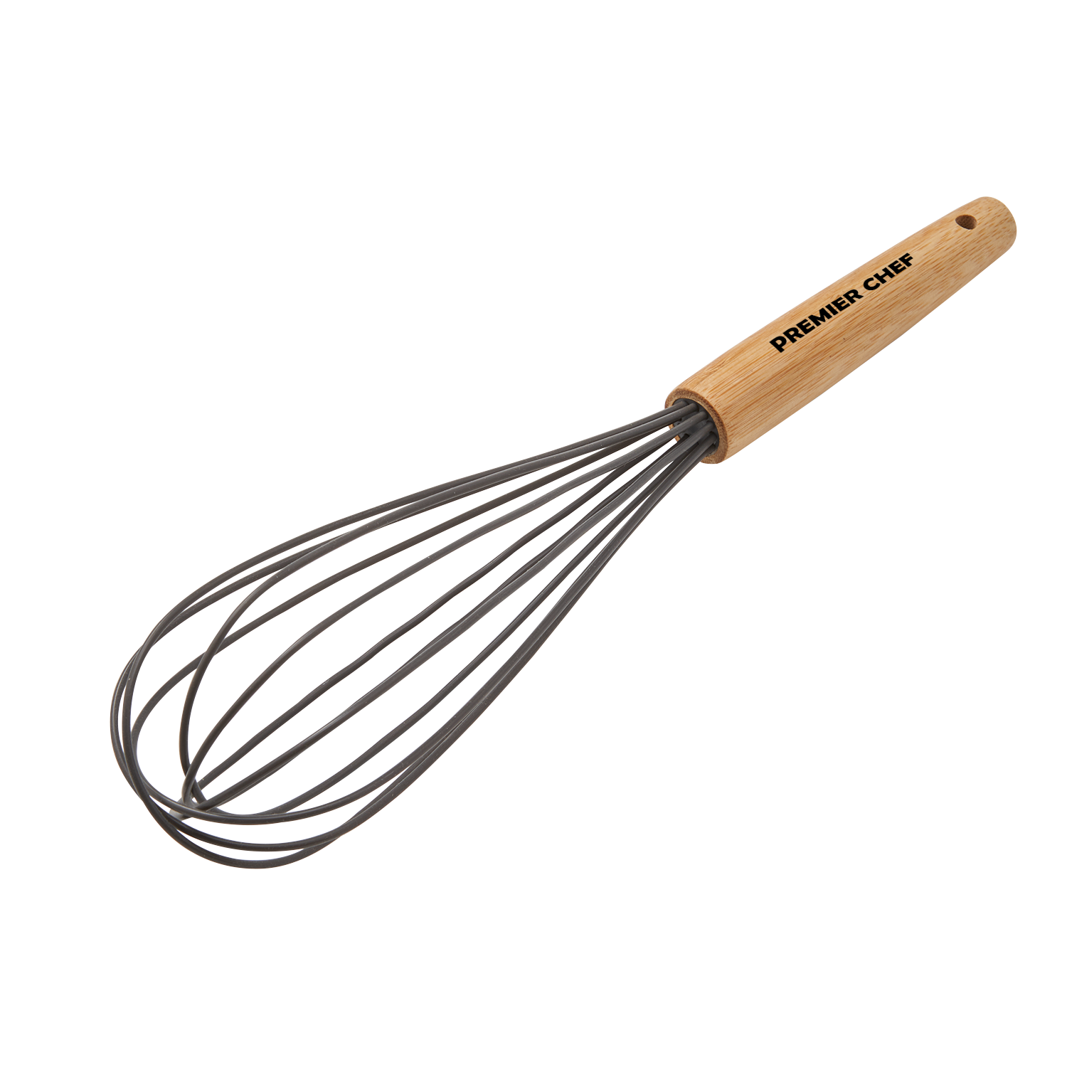 Silicone Whisk w/Bamboo Handle