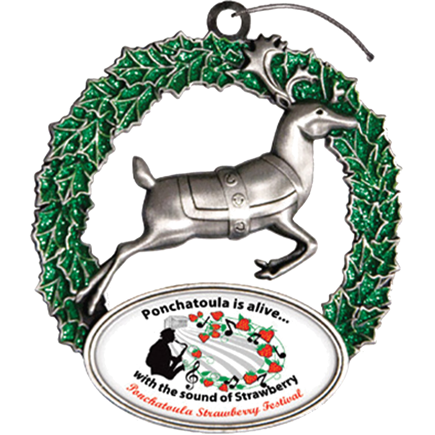 Digistock 3D Ornaments: Reindeer & Wreath