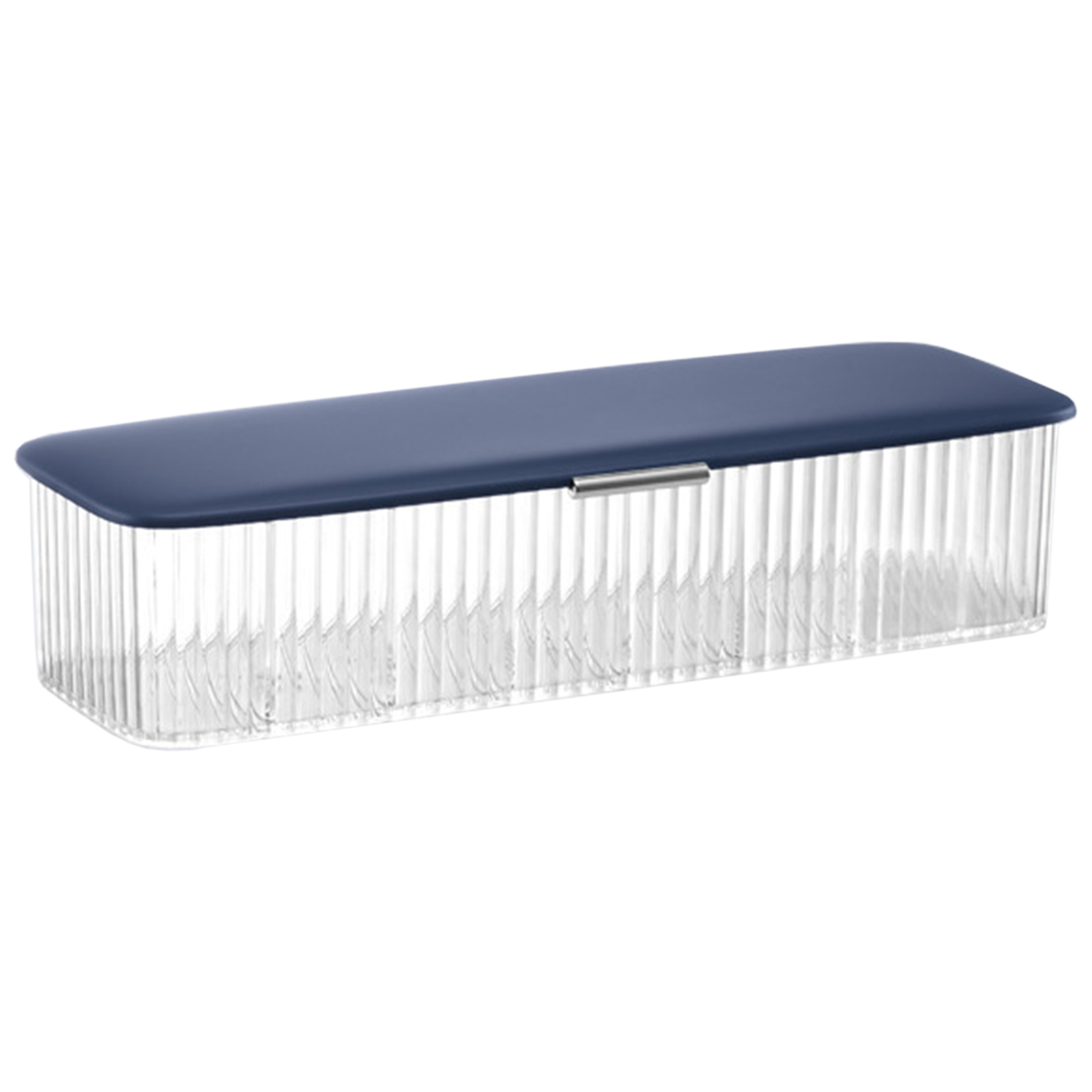 Abs Transparent Tape Covered Eight Compartment Storage Box 3
