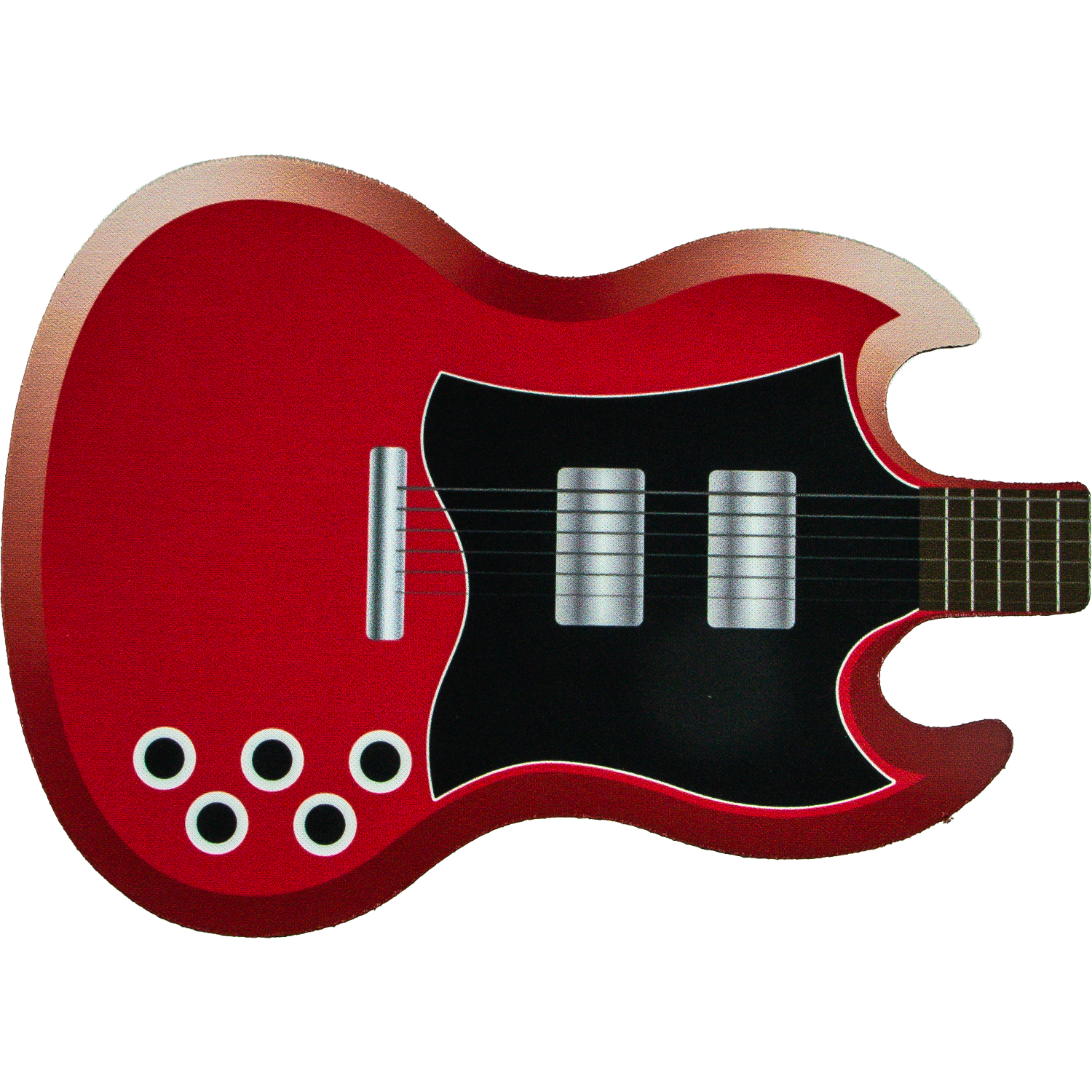 Guitar Shape Soft Mouse Pad 8.71"x 6.17"x 0.125" 4