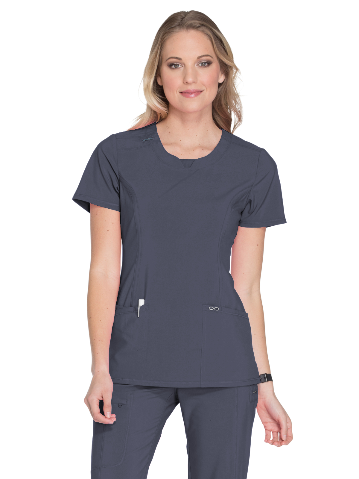 Infinity - Women's 3-Pocket Round Neck Top 11