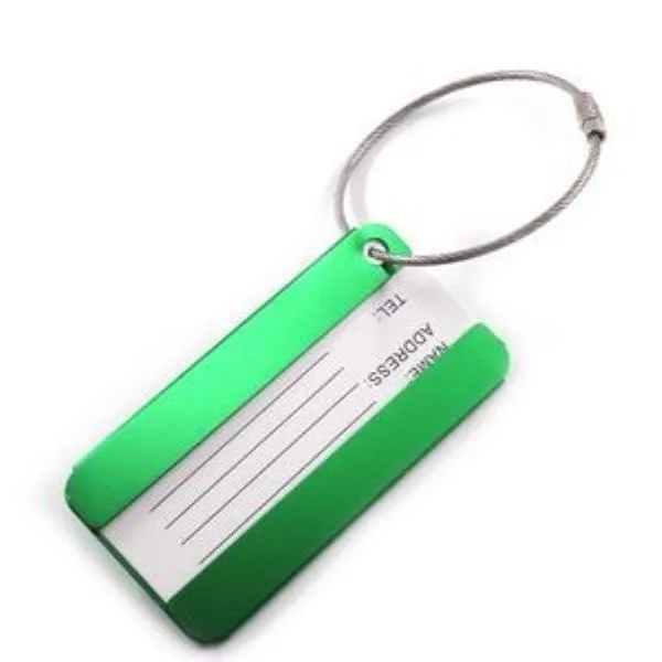 Square Aluminum Alloy Travel Luggage Tag 6