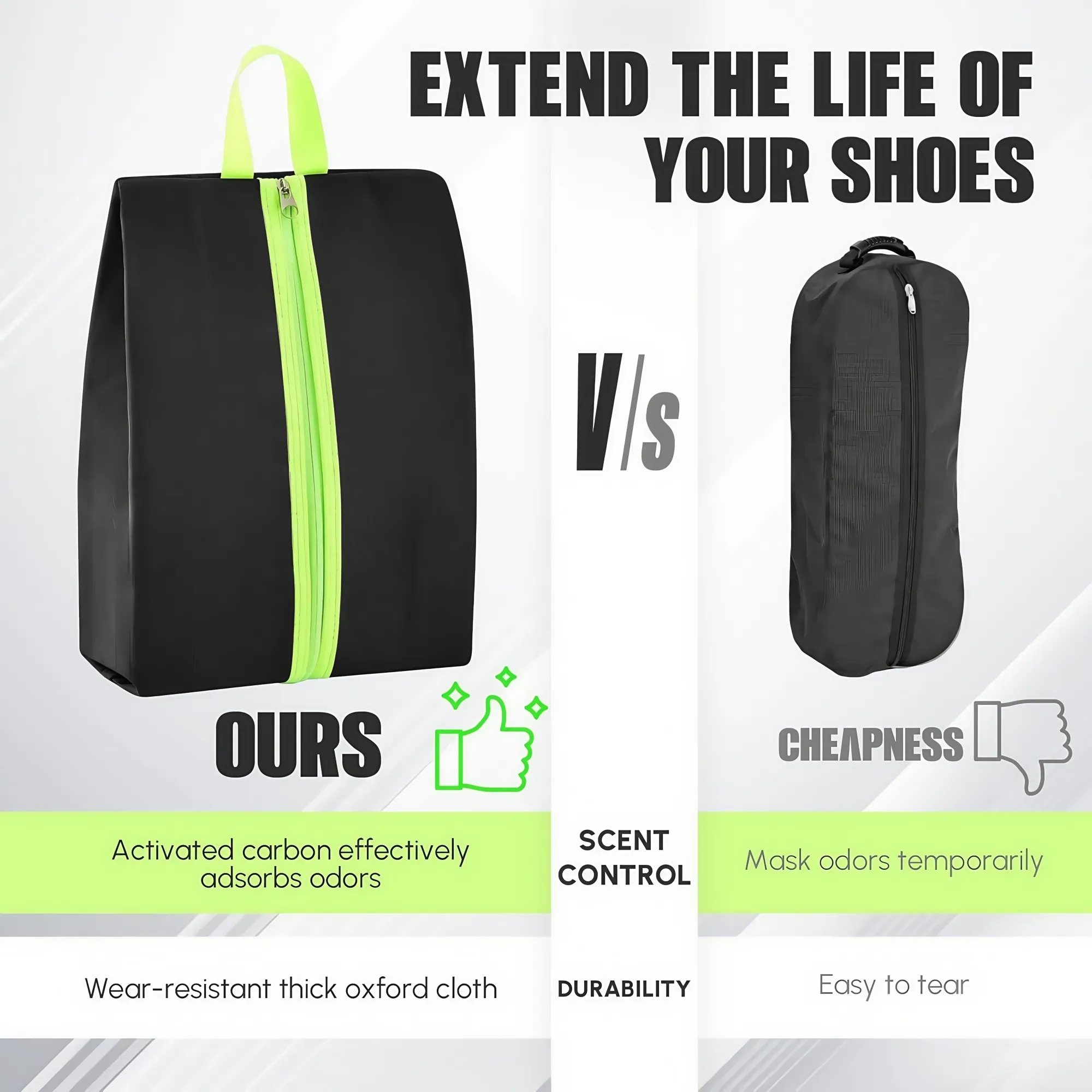 Reflective Strips Shoe Storage Bag 7