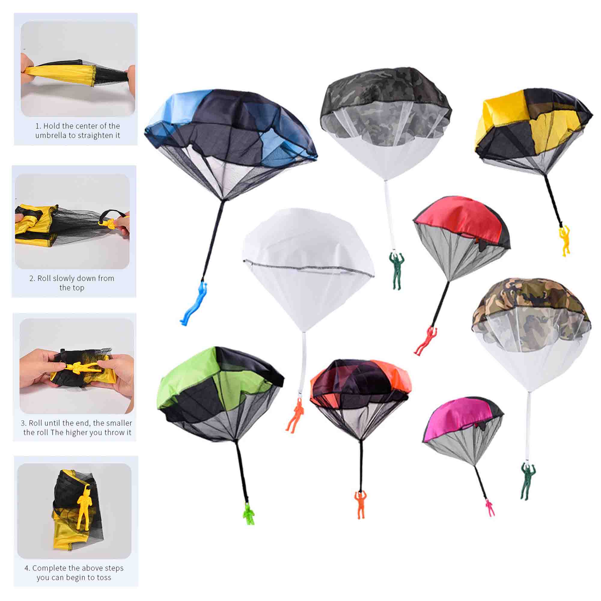 Hand Throw Flying Parachute Toys 2