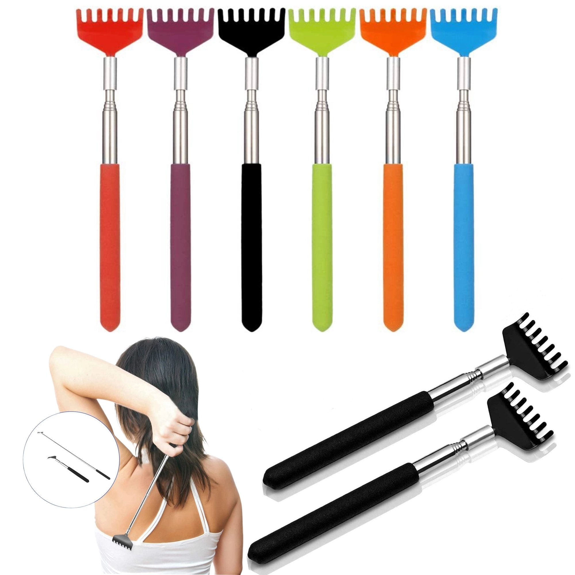 Stainless steel retractable Back Scratcher