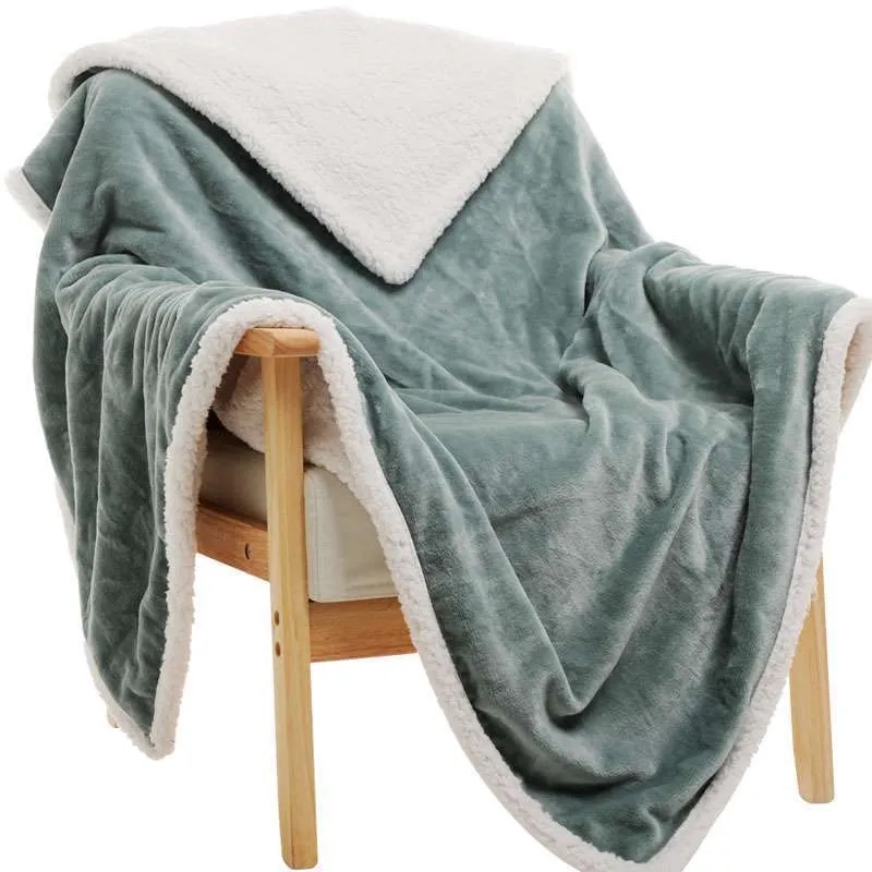 Plush Sherpa Fleece Throw Soft & Cozy Reversible Blanket 4