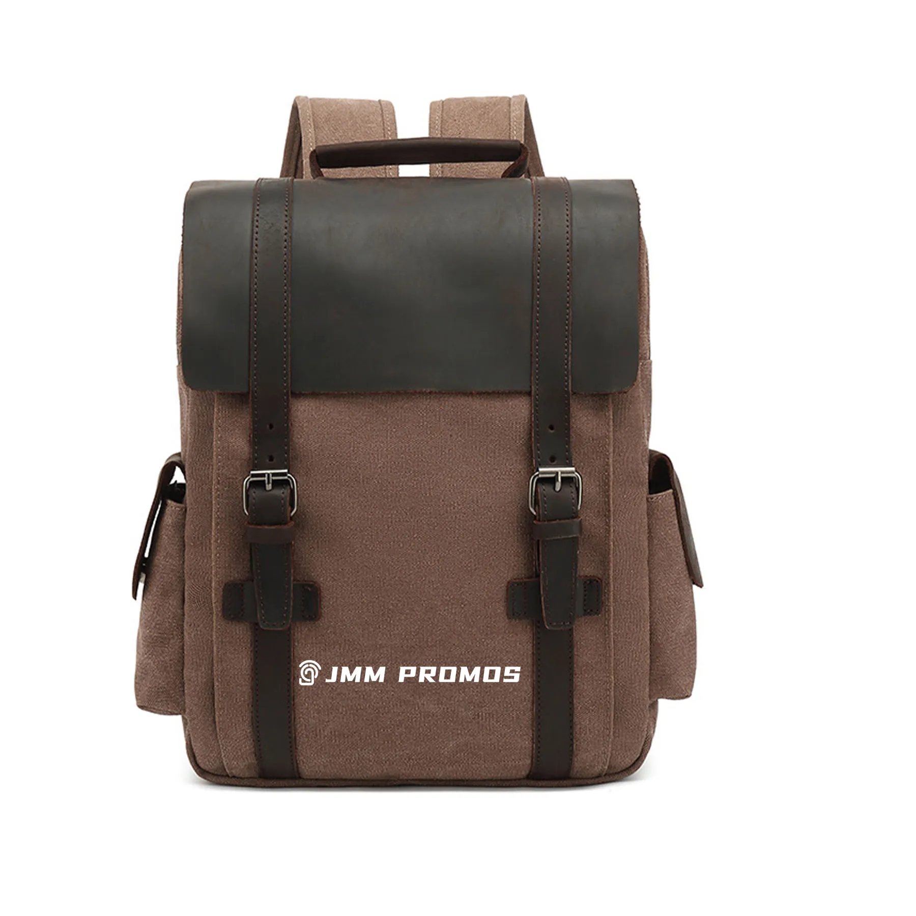 Canvas And Leather Rucksack Backpack 3