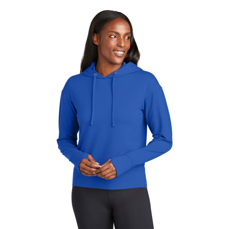 Sport-Tek Women's Sport-Wick Flex Fleece Pullover Hoodie, custom hoodie or sweatshirt with logo imprint 11