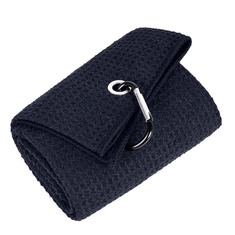 Custom Tri-fold Waffle Pattern Golf Towel 10