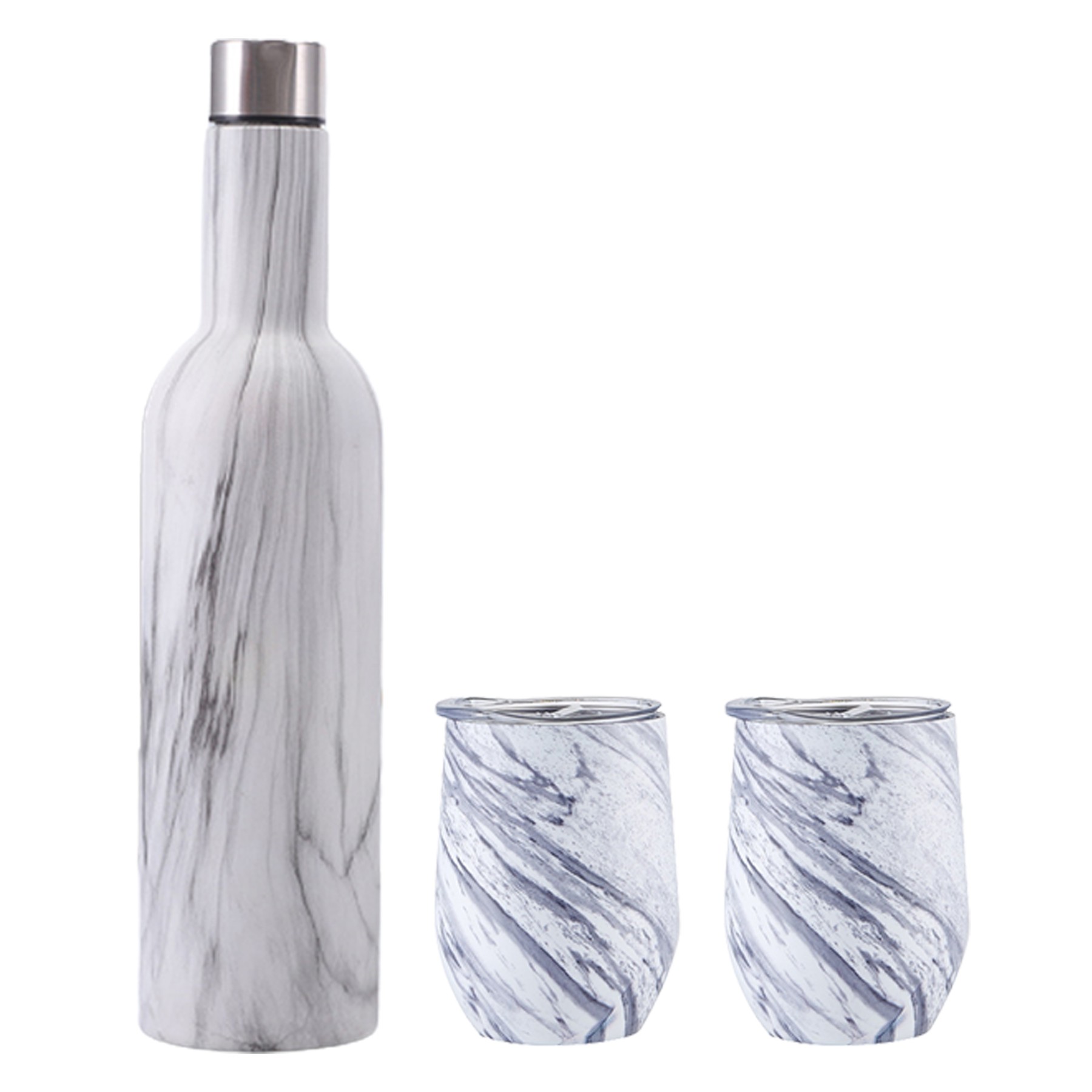 24Oz Stainless Steel Wine Bottle Gift Set, custom water bottle with logo imprint 8