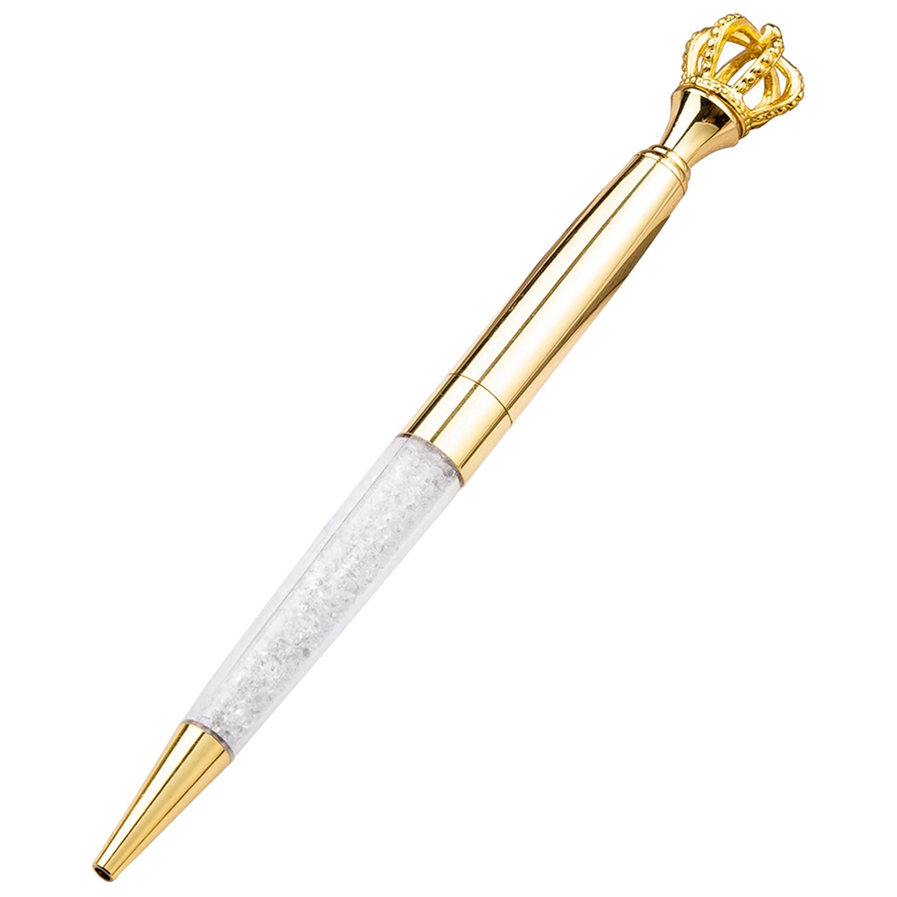 Metal Royal Crown Ballpoint Pen with Quicksand 6