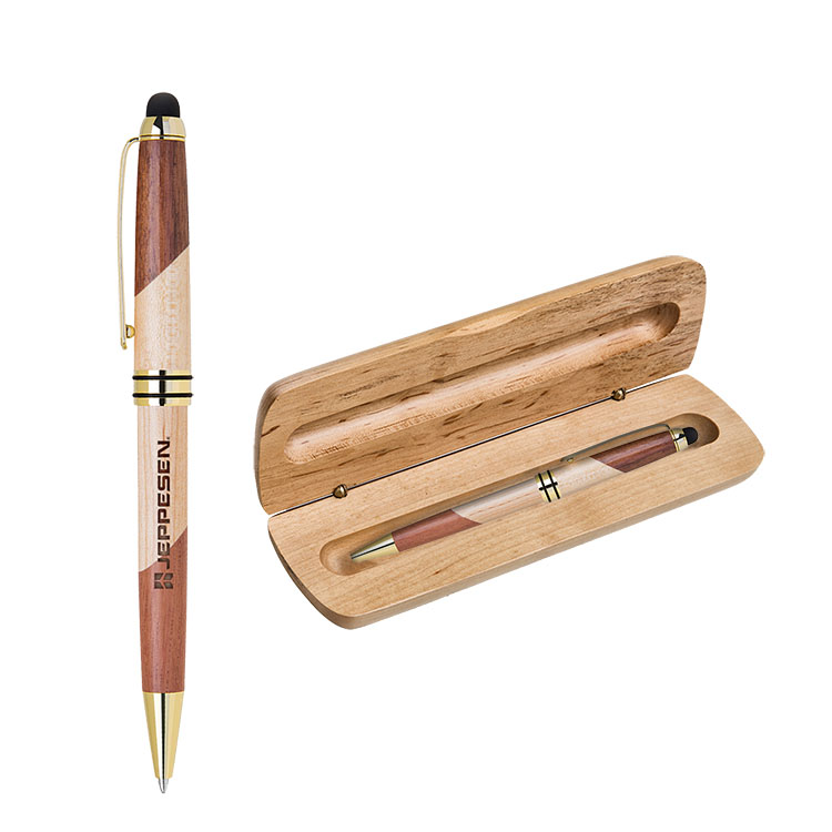 Maplewood Pen Box with Stylus Ballpoint Pen Set (A29/Q016PK) 6