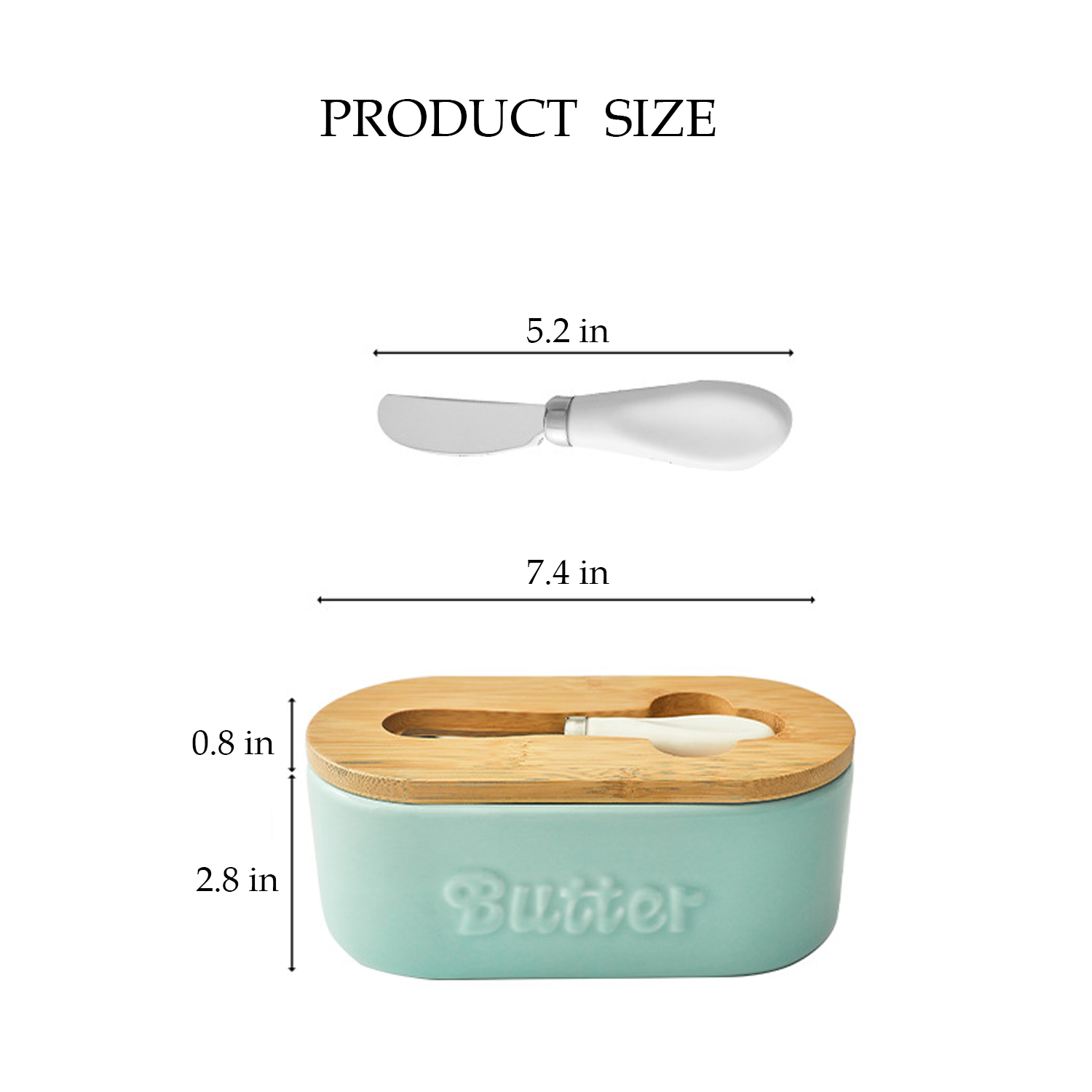 Ceremic Butter Dish w/ Lid 2