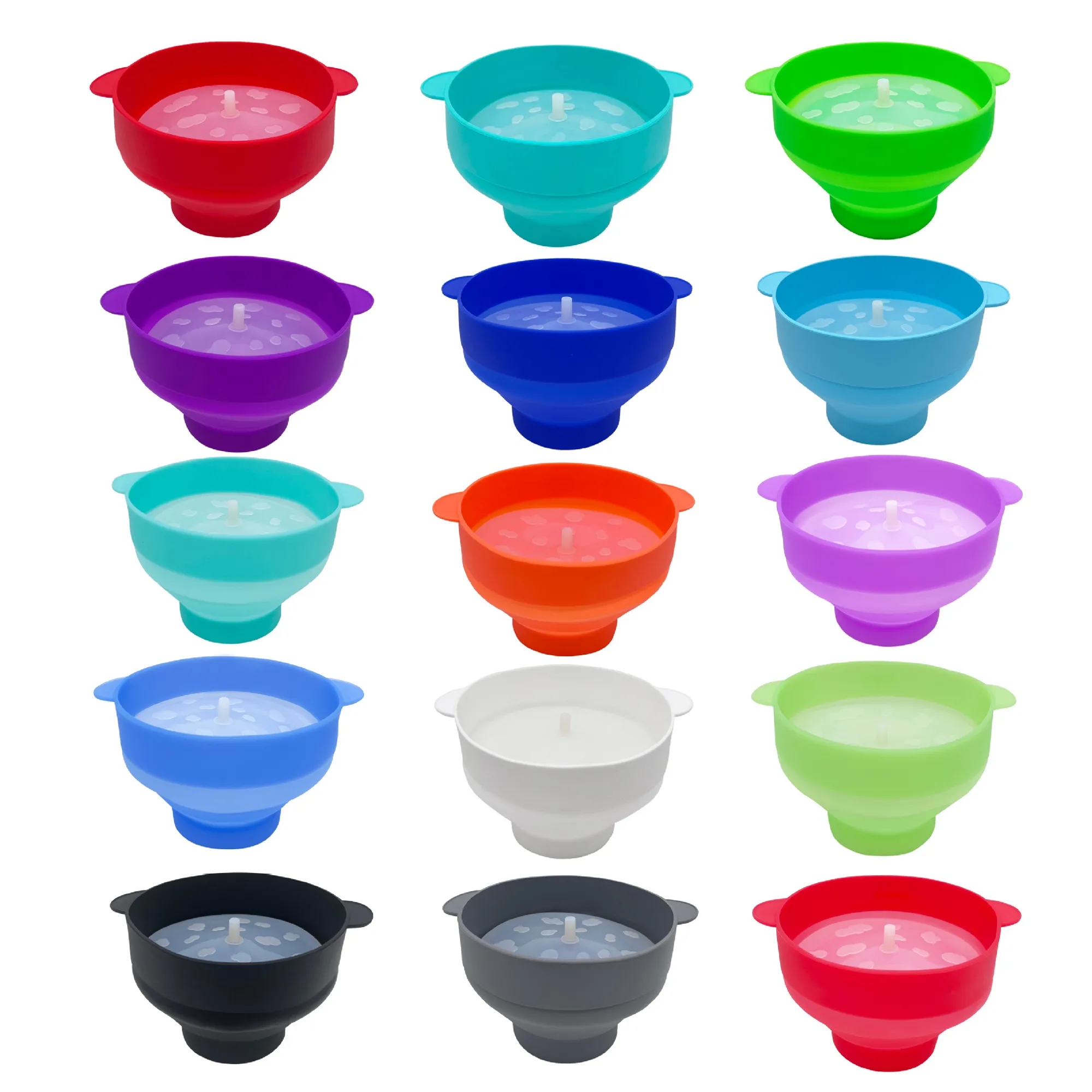 Microwave Silicone Foldable Popcorn Bucket Bowl 6