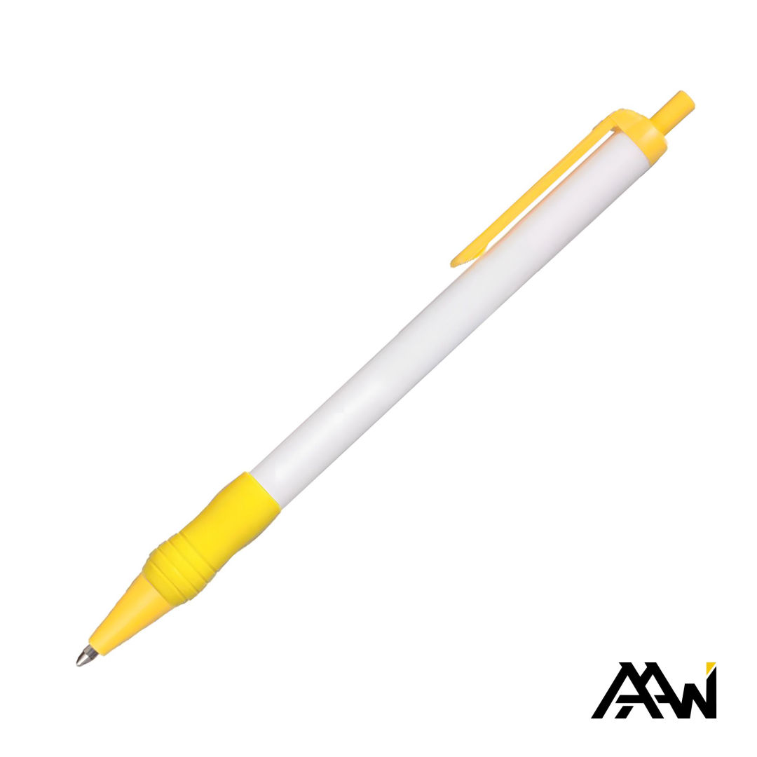 Value Slim Grip Pen w/Glossy Barrel & Matte Colored Trim 12