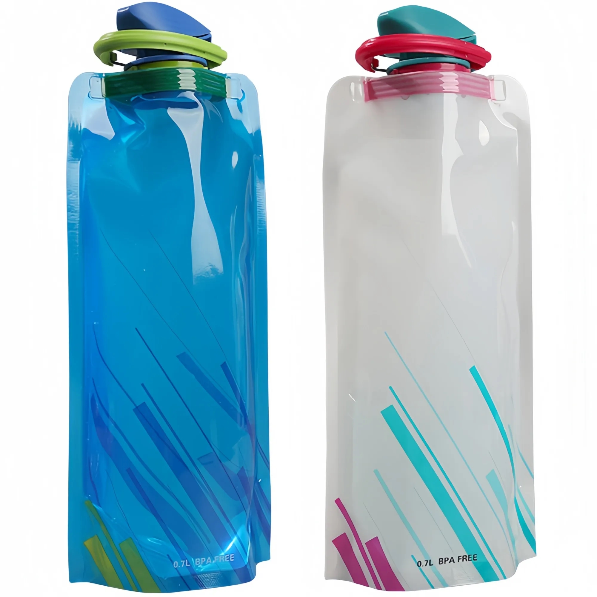 Outdoor Sports Water Bottle Plastic Foldable Bag 3