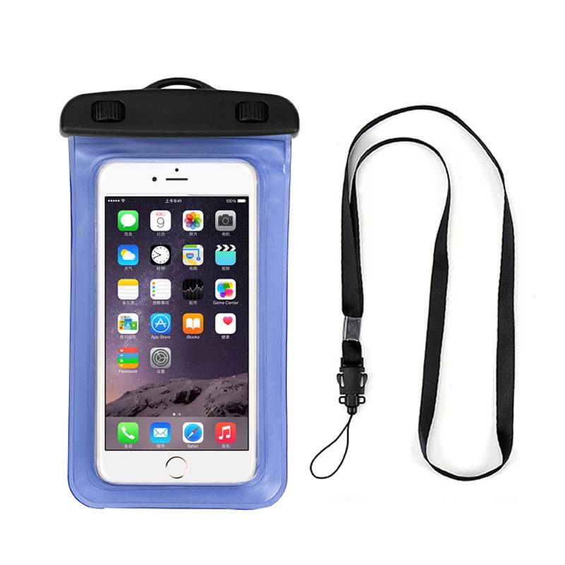 PVC Waterproof Phone Pouch With Neck Strap 6
