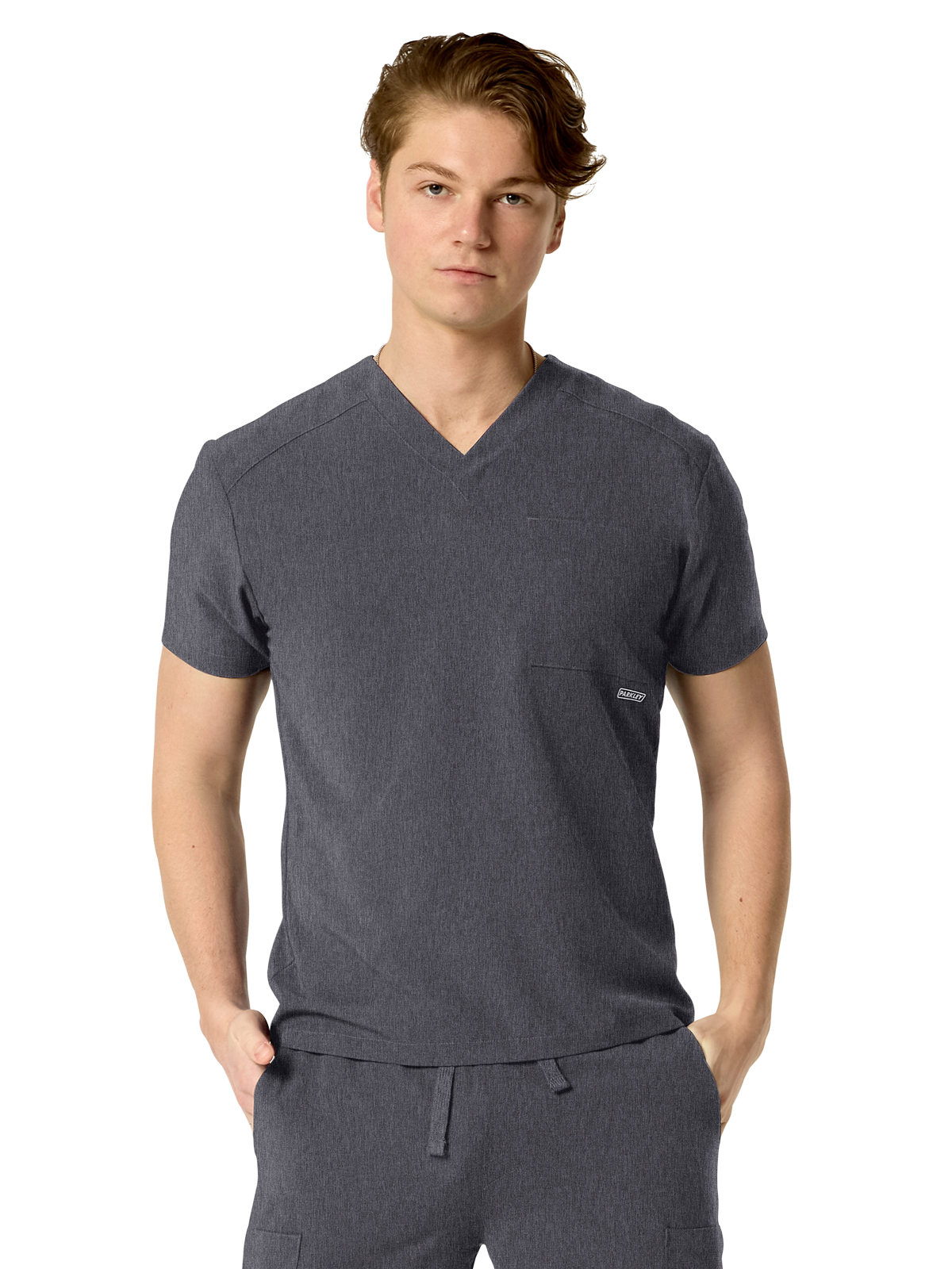 Parkley ABC - Men's One-Pocket SANTIAGO Basic V-Neck Top 19