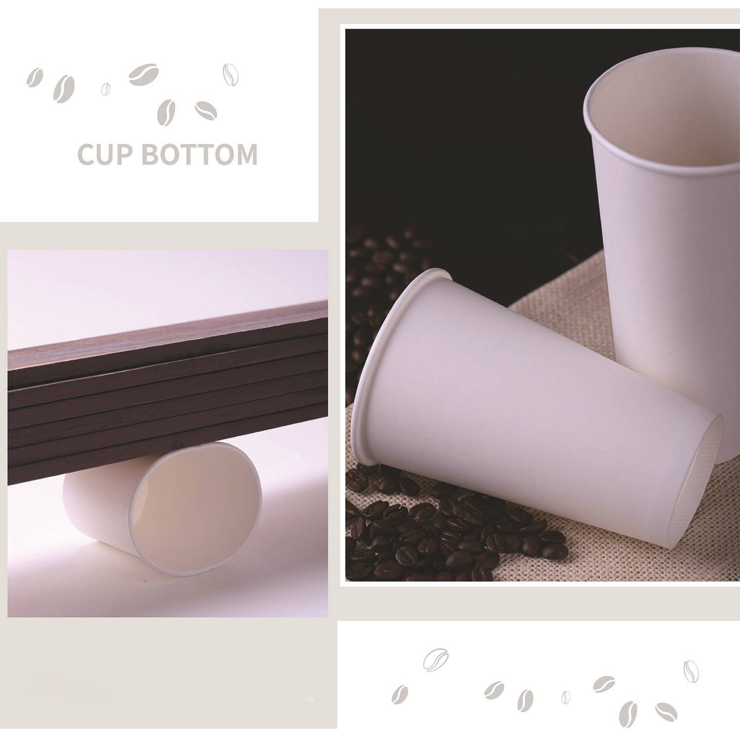 Custom Printed Disposable Paper Cup with Lid 4