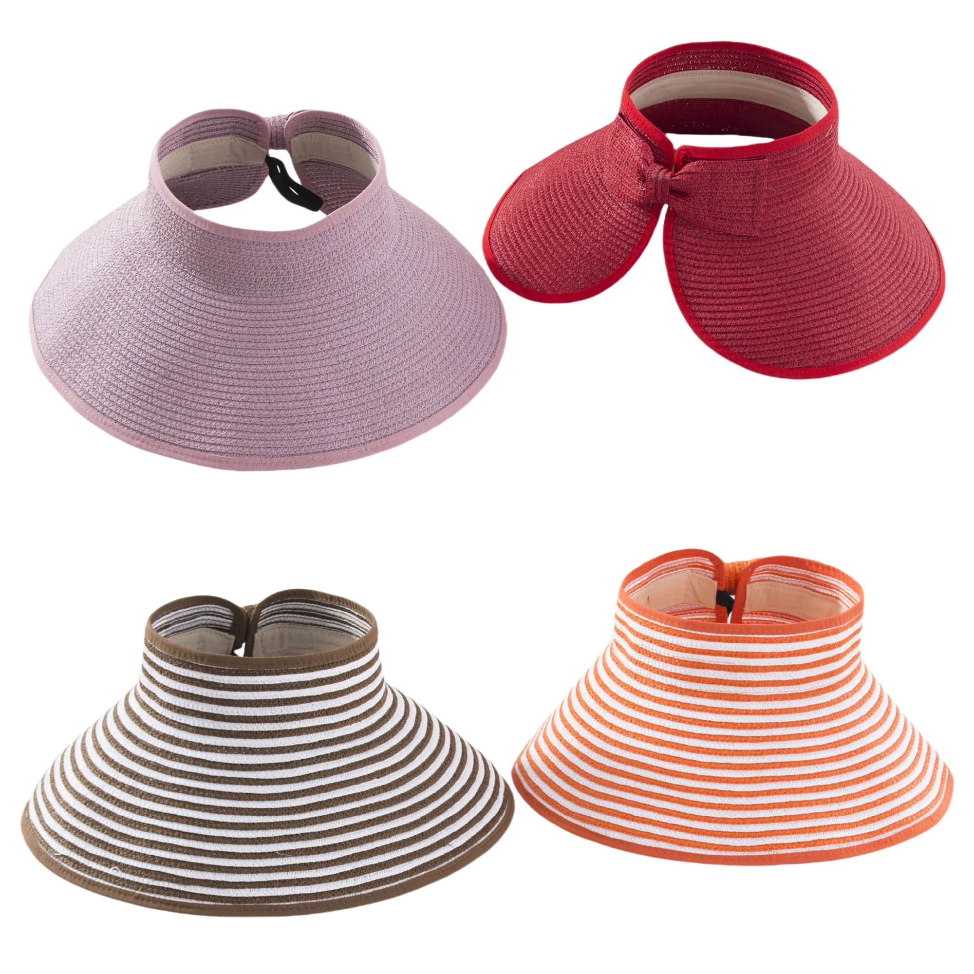 Straw Sun Visor Hats 12