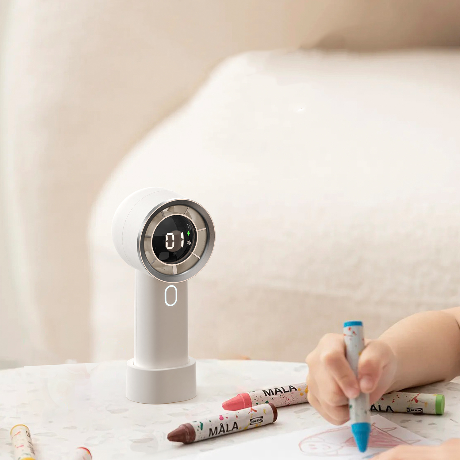 Portable Digital Display Handheld Fan 4
