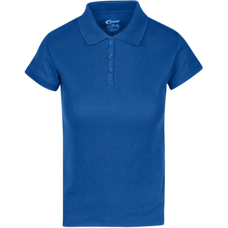 Juniors' Polo Uniform Shirts - Royal Blue Size Small 2