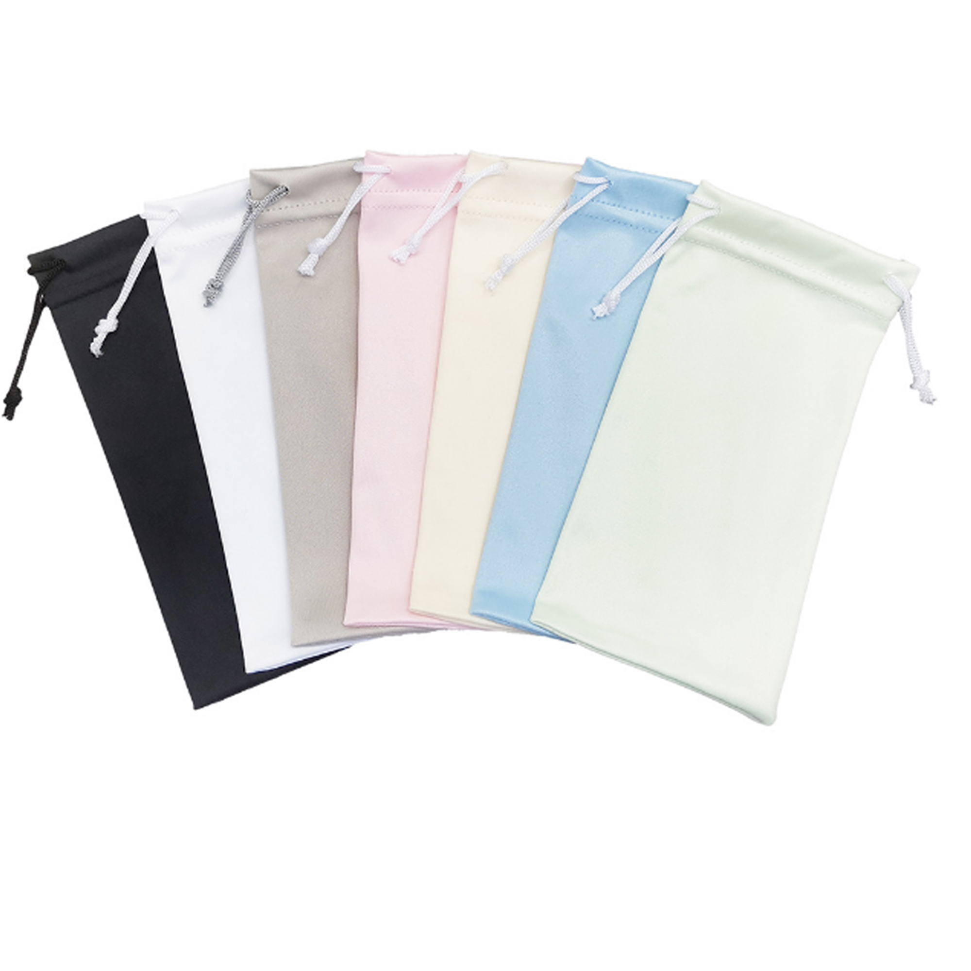 MOQ 50 PCS Soft Microfiber Drawstring Eyeglasses Bag 7