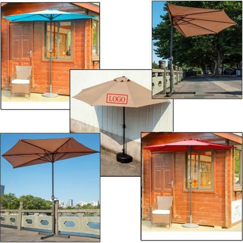 Half Round Patio Umbrella Outdoor 5