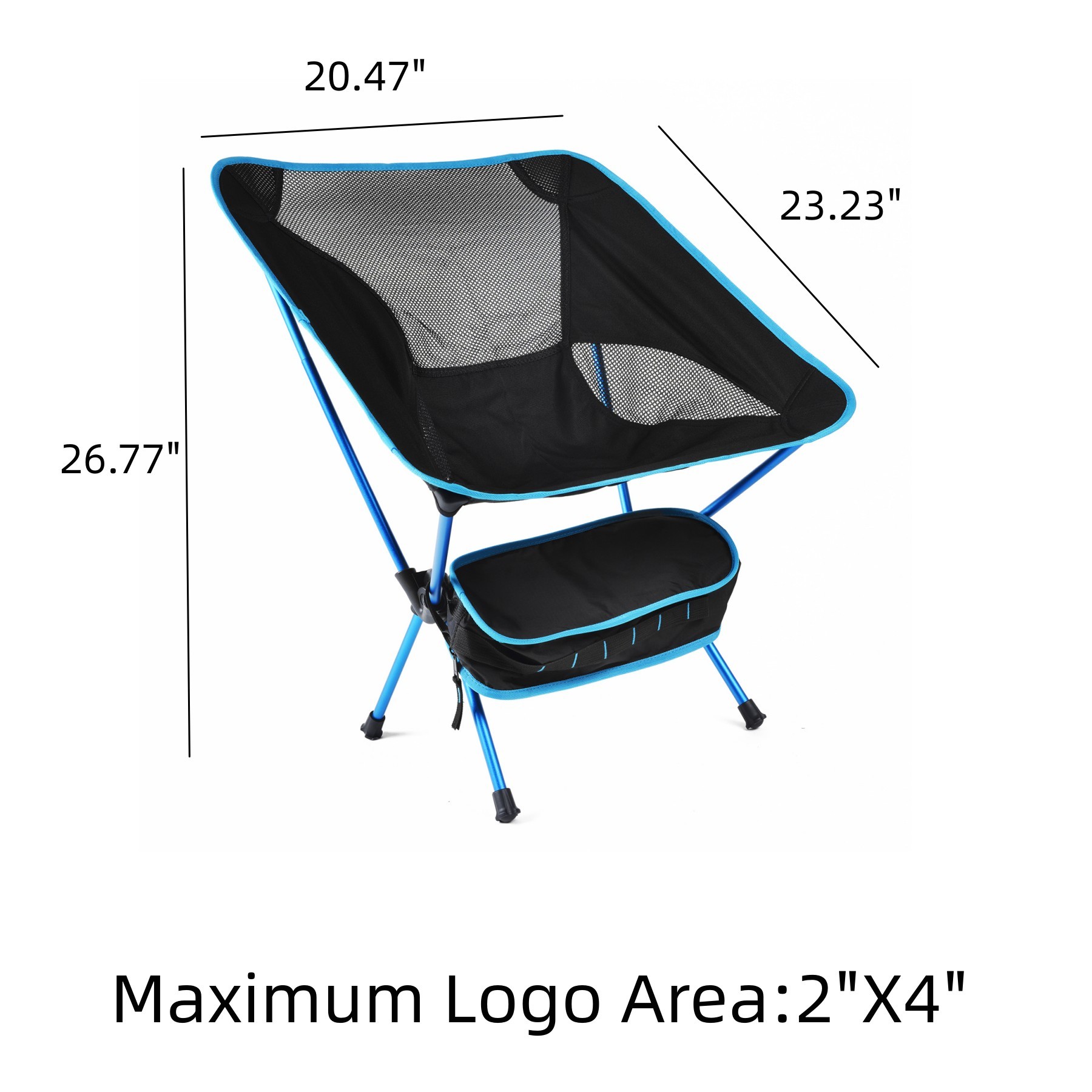 Outdoor Portable Folding Chair With Storage Bag 2