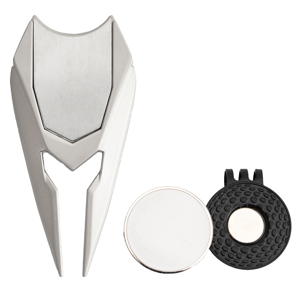 TiTUS® Metal Golf Tool Set - Divot Tool, Ball Marker & Cap Clip