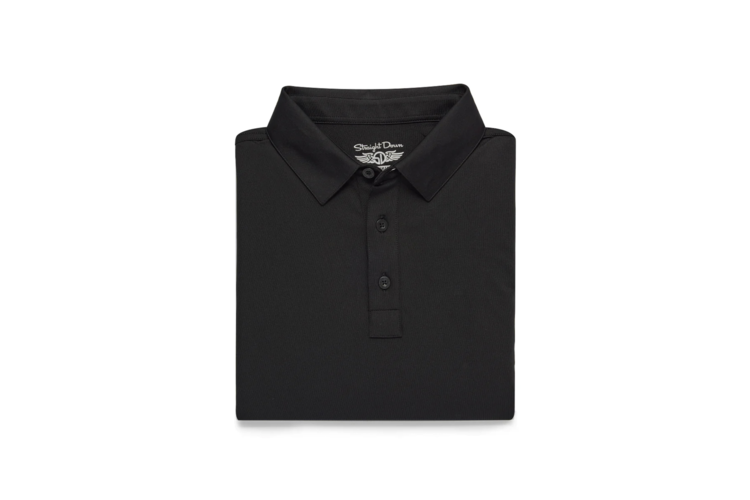 Straight Down Olympic Polo - Black 2