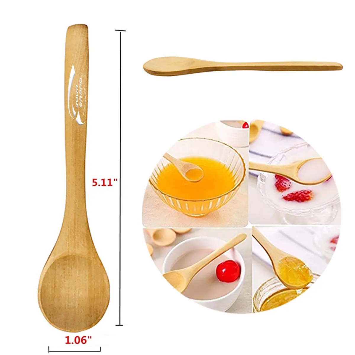 Handmade Small Wooden Spoon Multifunction In Stock Ladle 2