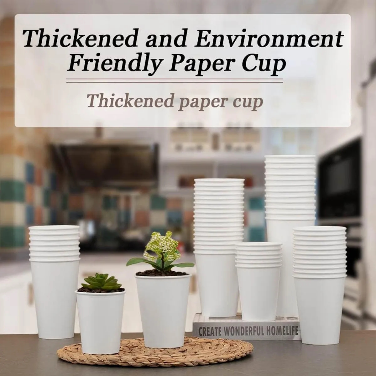 8 Oz Disposable Coffee Beverage Drinking Paper Cup 3