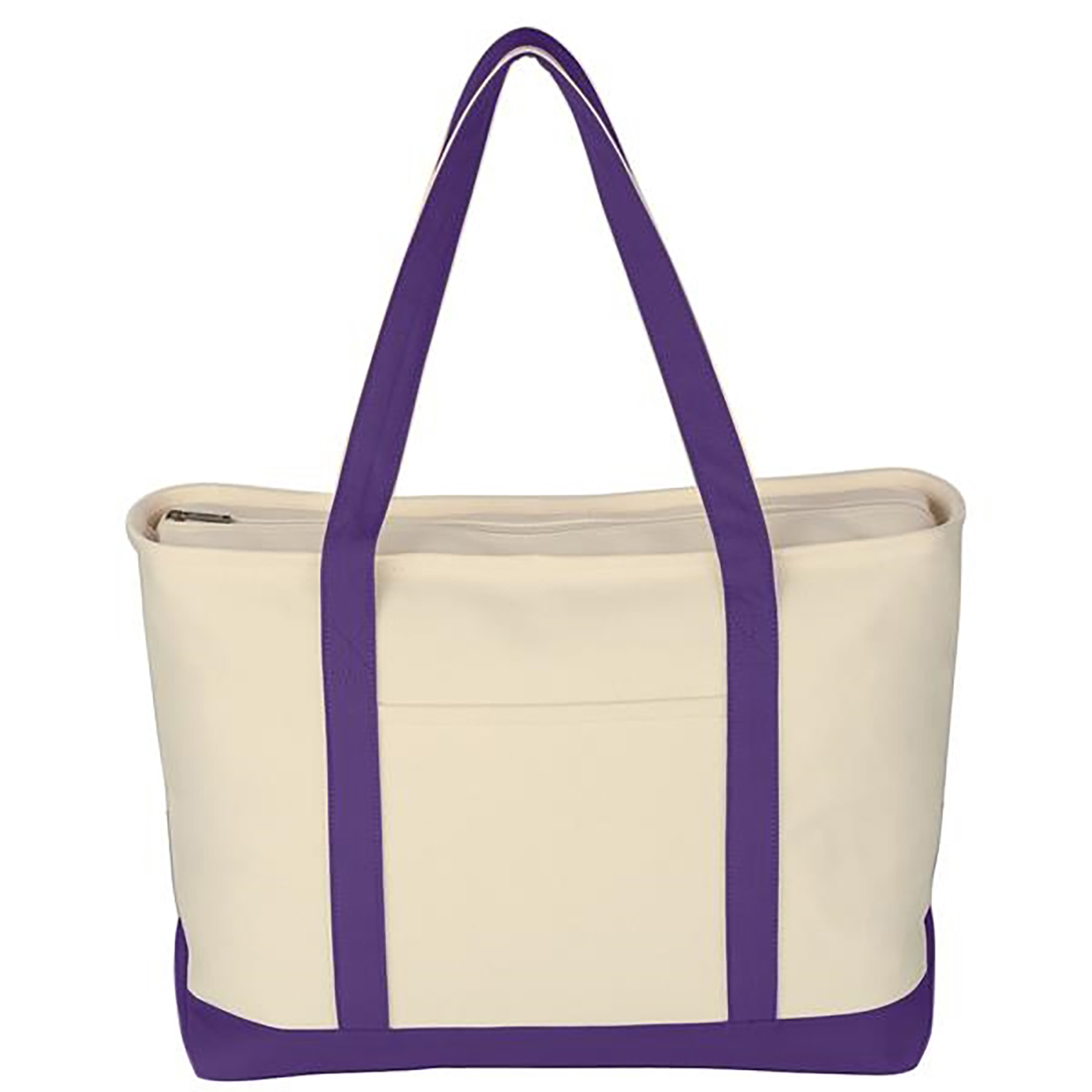 Canvas Tote Bag with an External Pocket, custom tote bag with logo imprint 7