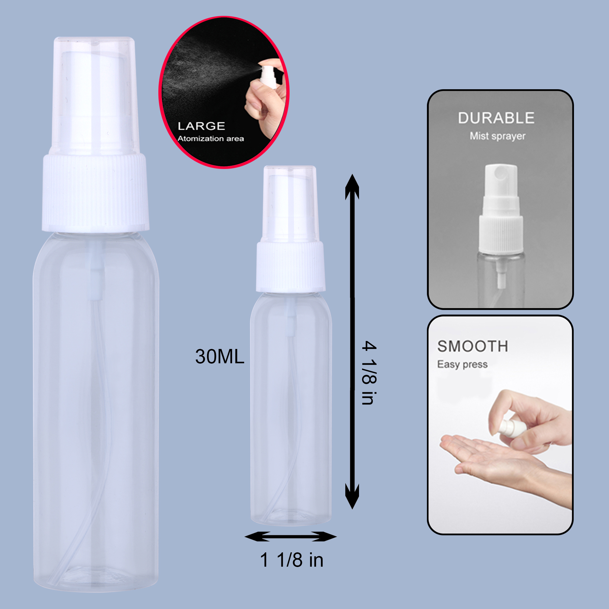 PPE 1 Oz.Spray Bottle for Hand Sanitizer