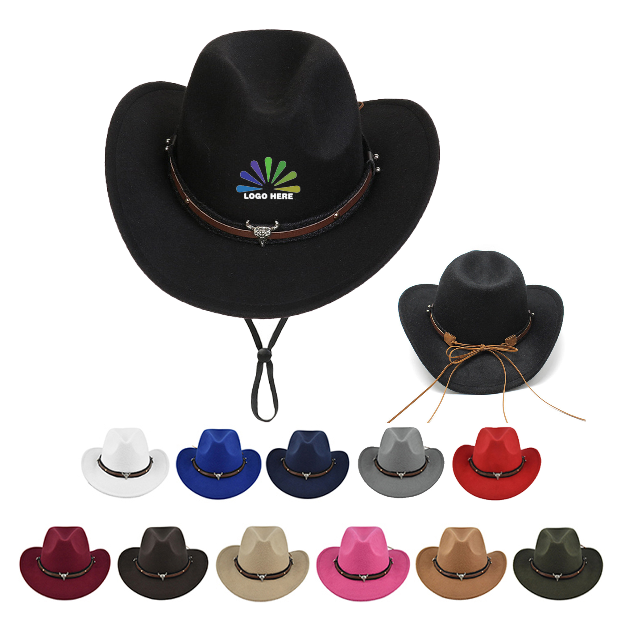 Unisex Suede Western Cowboy Hat 2