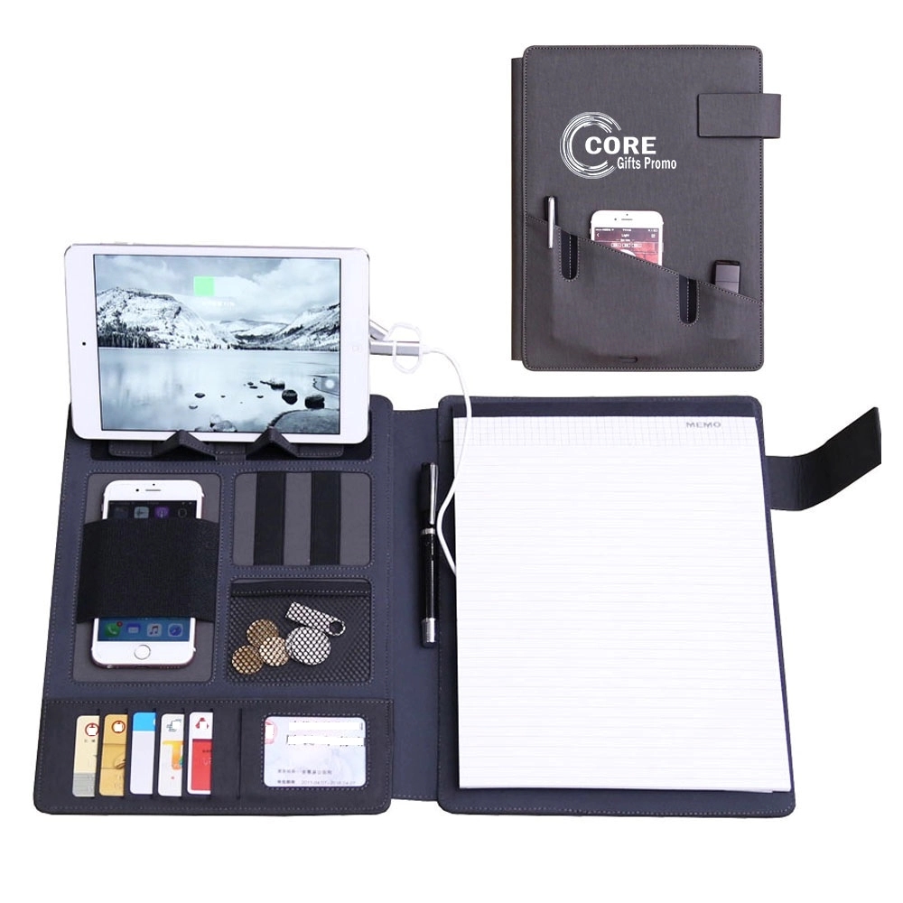 Basics Professional Padfolio With Phone Stand Portfolio 1