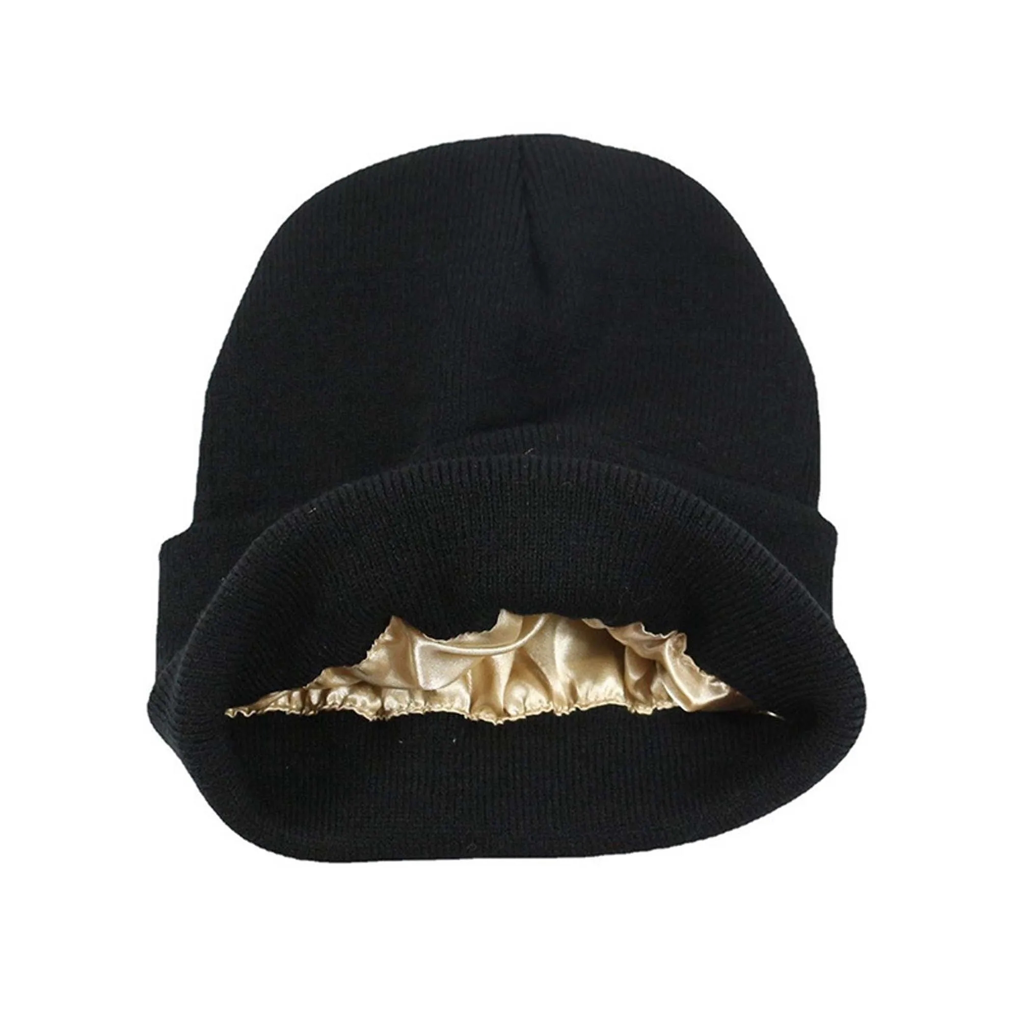 Kinitted Beanie Cap With Satin Lined 15