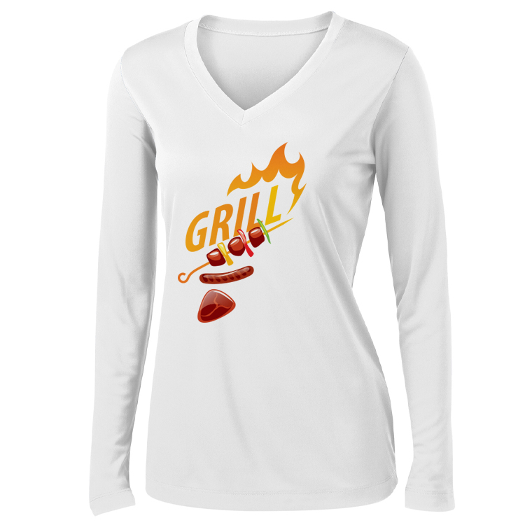 Spot Sub on Women's Long Sleeve Athletic Tee 13