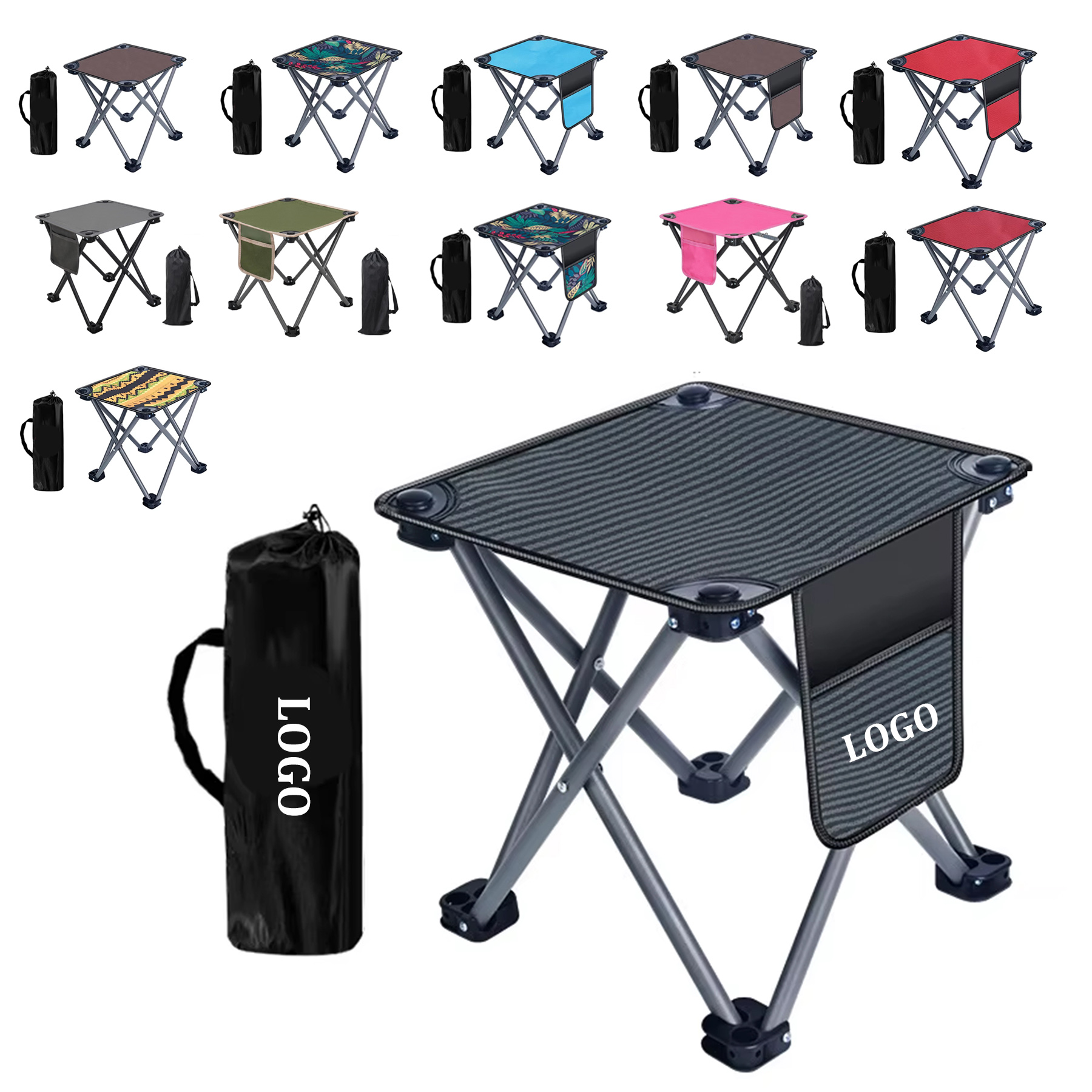Camping Folding Stool, custom folding chair with logo imprint 4