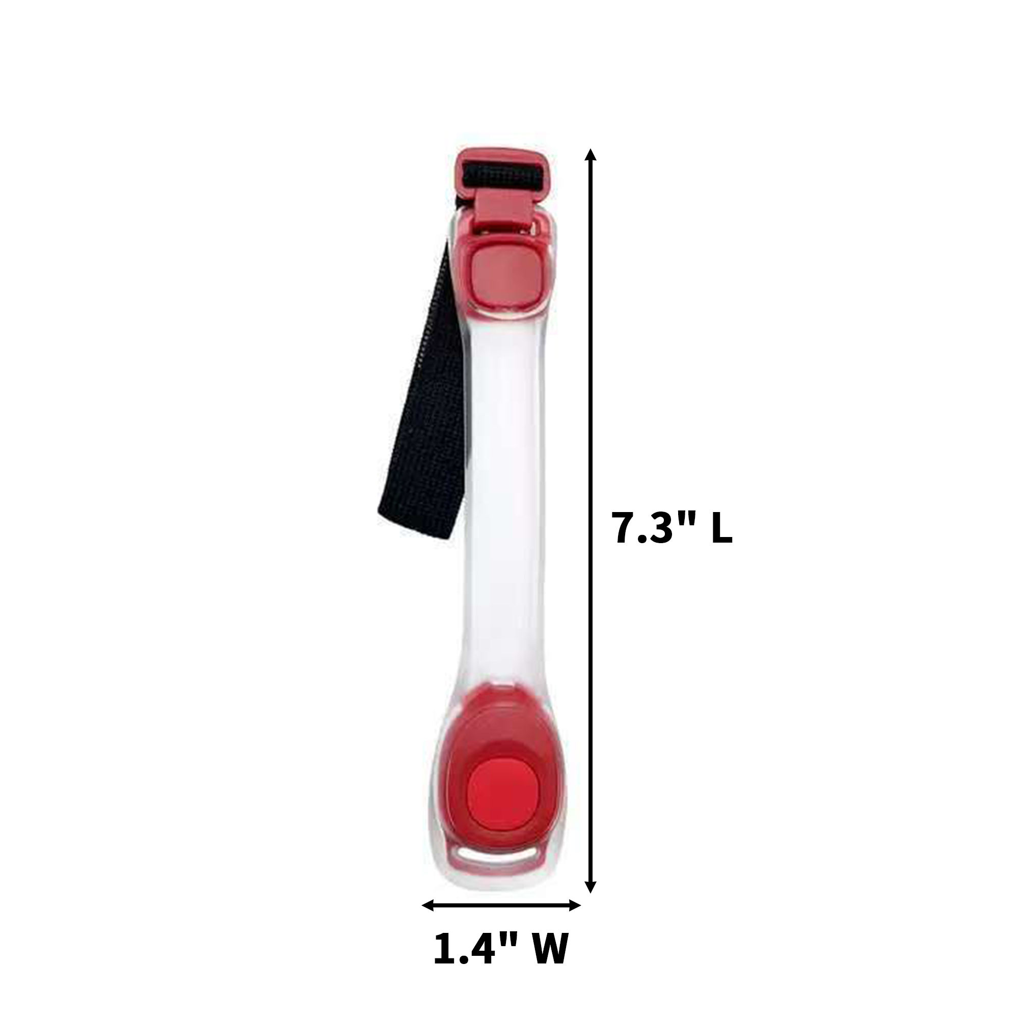 PVC Lighted Safety Arm Band 7.3" Length X 1.4" Width 7