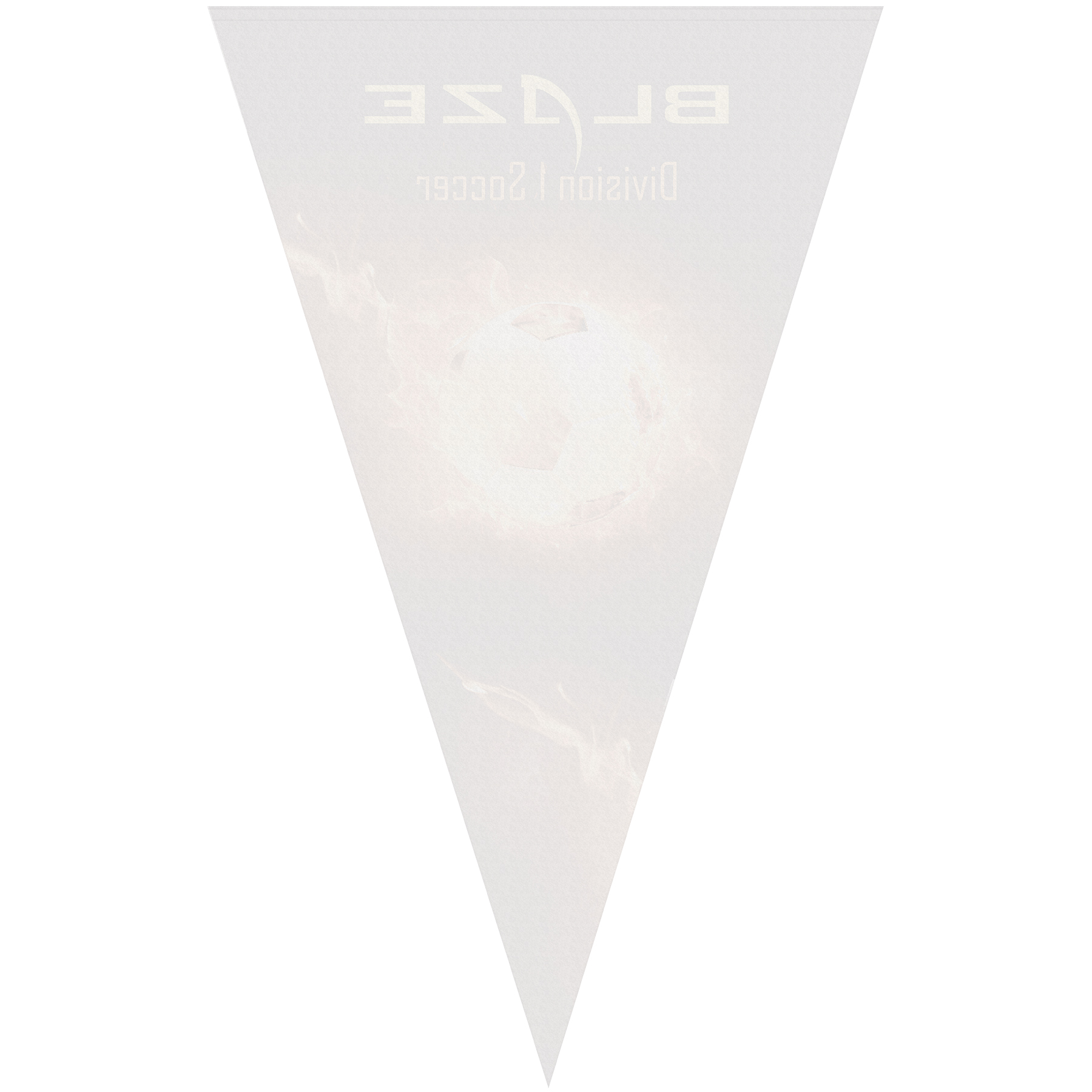 30" x 48" Vertical Triangle Shaped Felt Banner 3