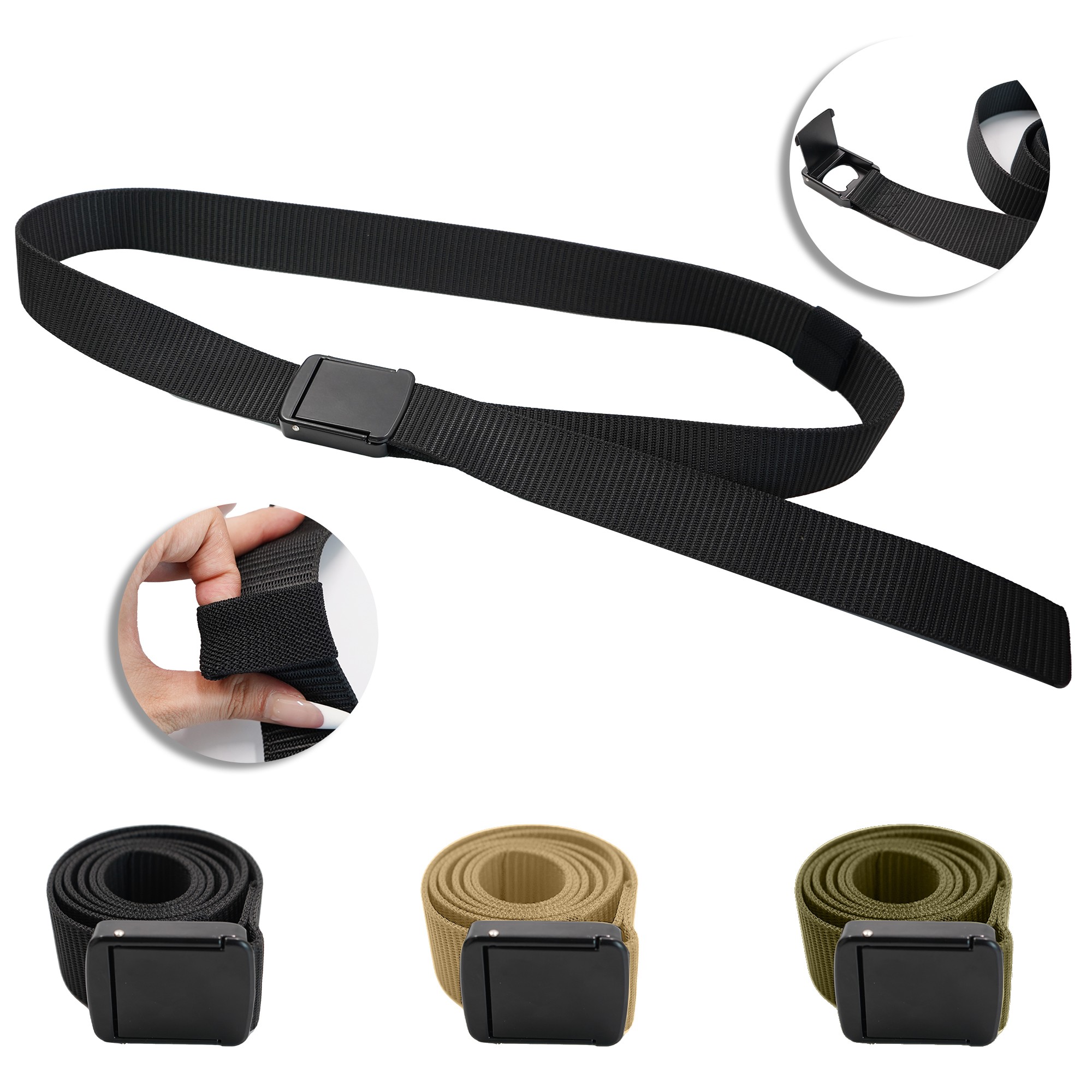 Nylon Tactical Belt With Zinc Alloy Buckle 1
