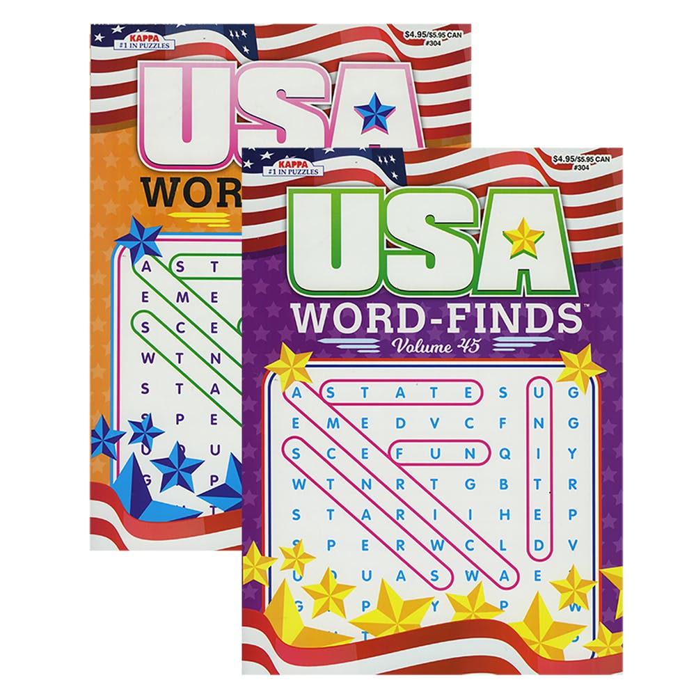 USA Word Finds Puzzle Books - Two Titles 1