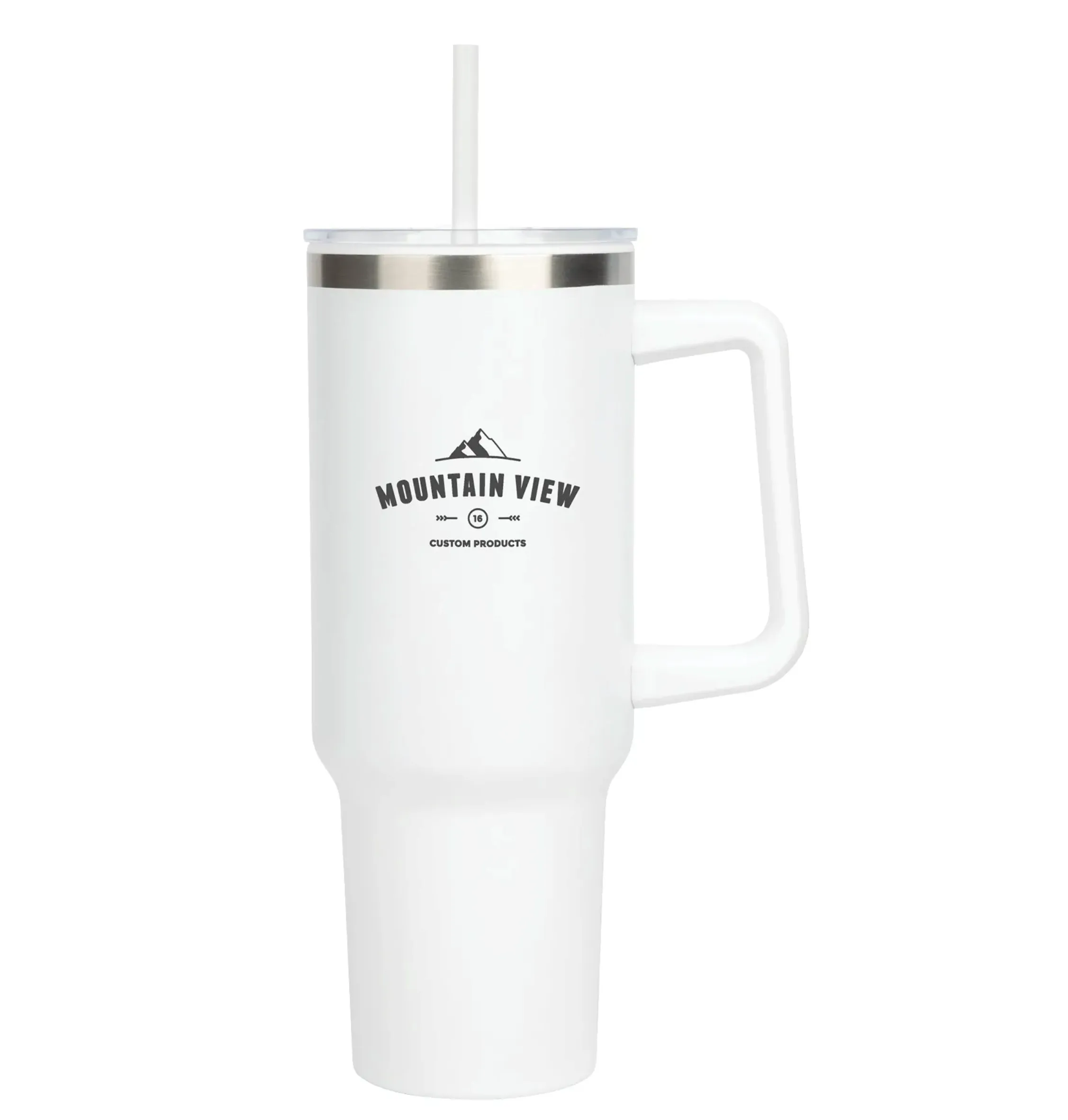 40oz Stainless Steel Double Wall Tumbler With Lid And Handle 2