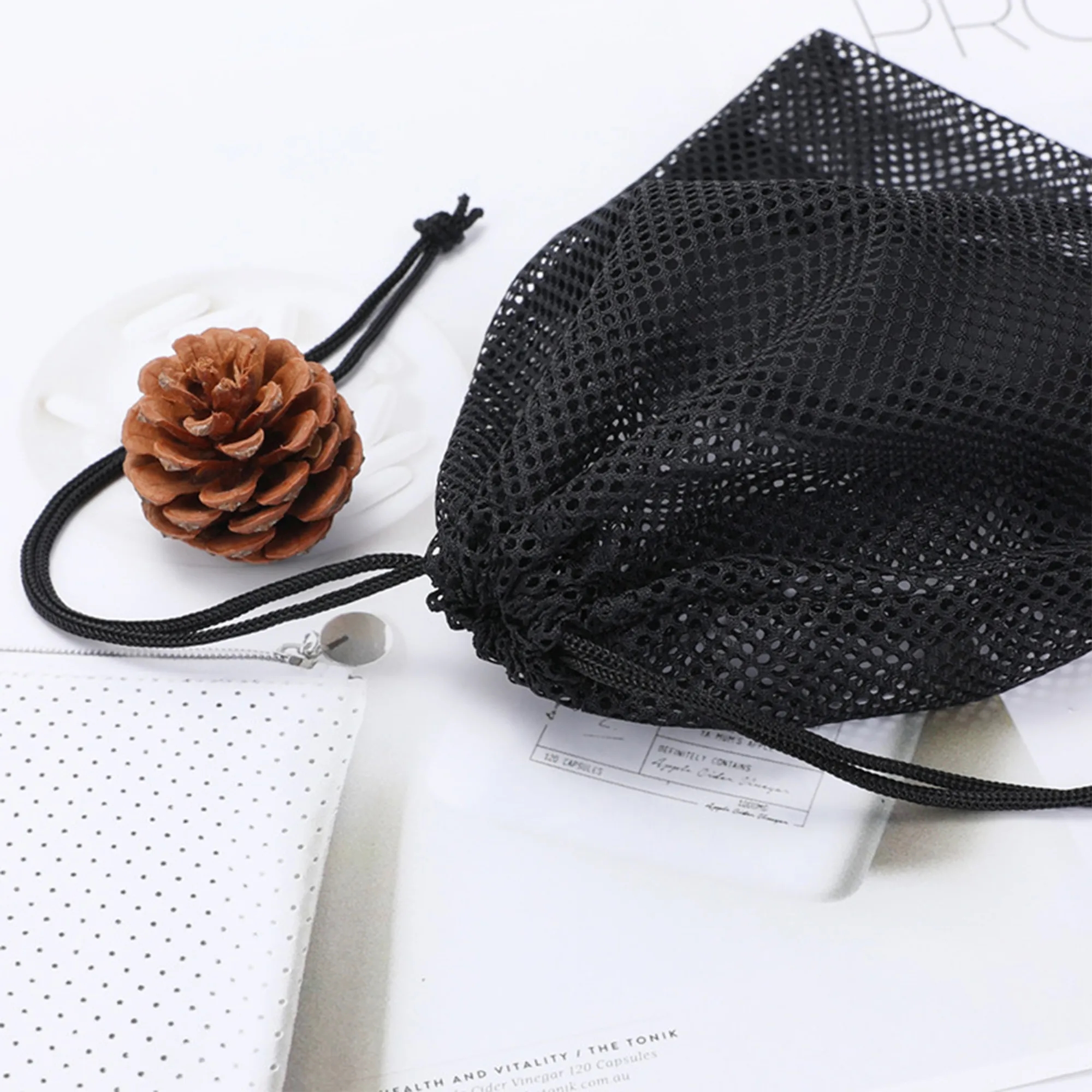 Polyester Drawstring Mesh Bag Free Shipping 2